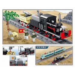 Kazi KY98255 98255 non  ĐẦU MÁY "O" bộ đồ chơi xếp lắp ráp ghép mô hình Trains CITYTRAIN Tàu Hỏa 379 khối