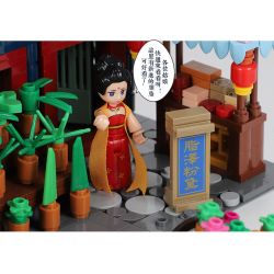 XINGBAO 01029 non  CHỢ HOA SHENYUFANG · CỬA HÀNG ROUGE bộ đồ chơi xếp lắp ráp ghép mô hình Mini Modular Đường Phố Thu Nhỏ 3027 khối