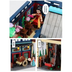 XINGBAO 01029 non  CHỢ HOA SHENYUFANG · CỬA HÀNG ROUGE bộ đồ chơi xếp lắp ráp ghép mô hình Mini Modular Đường Phố Thu Nhỏ 3027 khối