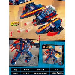 PRCK 64083 non  SIÊU NHÂN CHUYỂN ĐỔI MECH bộ đồ chơi xếp lắp ráp ghép mô hình Super Heroes HEROES GATHERING Siêu Nhân Anh Hùng 301 khối