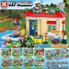 SX 1039 non  SHANJIAN FARMHOUSE REMITTANCE 8 KIỂU bộ đồ chơi xếp lắp ráp ghép mô hình Minecraft MY WORLD Game Xây Dựng 566 khối