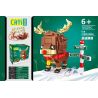 CAYI 10029C non  GIÁNG SINH NAI SỪNG TẤM bộ đồ chơi xếp lắp ráp ghép mô hình Seasonal ELK CHRISTMAS Mùa Lễ Hội 219 khối