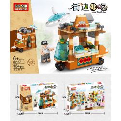 LELE BROTHER 8613 non  8 XE ĐẬU PHỤ THỐI BÁNH BAO BẠCH TUỘC KEM NƯỚC TRÁI CÂY TƯƠI HẠT DẺ CHIÊN XÚC XÍCH XIÊN QUE TRÁNG MIỆNG bộ đồ chơi xếp lắp ráp ghép mô hình City MINI FOOD STREET Thành Phố 1388 khối