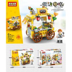 LELE BROTHER 8613 non  8 XE ĐẬU PHỤ THỐI BÁNH BAO BẠCH TUỘC KEM NƯỚC TRÁI CÂY TƯƠI HẠT DẺ CHIÊN XÚC XÍCH XIÊN QUE TRÁNG MIỆNG bộ đồ chơi xếp lắp ráp ghép mô hình City MINI FOOD STREET Thành Phố 1388 khối
