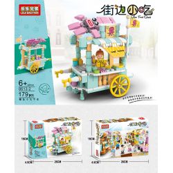 LELE BROTHER 8613 non  8 XE ĐẬU PHỤ THỐI BÁNH BAO BẠCH TUỘC KEM NƯỚC TRÁI CÂY TƯƠI HẠT DẺ CHIÊN XÚC XÍCH XIÊN QUE TRÁNG MIỆNG bộ đồ chơi xếp lắp ráp ghép mô hình City MINI FOOD STREET Thành Phố 1388 khối