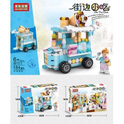 LELE BROTHER 8613 non  8 XE ĐẬU PHỤ THỐI BÁNH BAO BẠCH TUỘC KEM NƯỚC TRÁI CÂY TƯƠI HẠT DẺ CHIÊN XÚC XÍCH XIÊN QUE TRÁNG MIỆNG bộ đồ chơi xếp lắp ráp ghép mô hình City MINI FOOD STREET Thành Phố 1388 khối