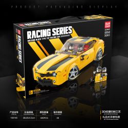 QuanGuan 100146 Quan Guan 100146 non  CHEVROLET KAMIRO. bộ đồ chơi xếp lắp ráp ghép mô hình Racers RACING Đua Tốc Độ 340 khối