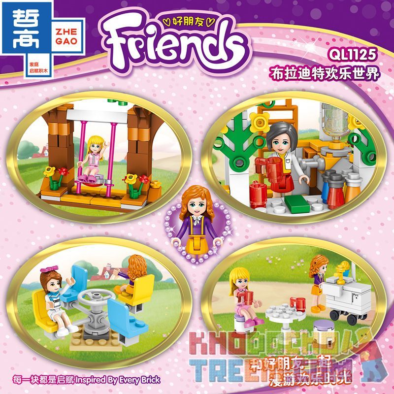 ZHEGAO QL1125 1125 non  BRADITE HẠNH PHÚC THẾ GIỚI bộ đồ chơi xếp lắp ráp ghép mô hình  Các Bạn Gái 429 khối