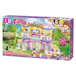 ZHEGAO QL1129 1129 non  NHÀ NGHỈ MÁT STARLIGHT CỦA SALSA bộ đồ chơi xếp lắp ráp ghép mô hình  Các Bạn Gái 665 khối