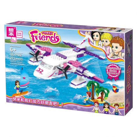 ZHEGAO QL1132 1132 non  THỦY PHI CƠ SANG TRỌNG CỦA LAILA bộ đồ chơi xếp lắp ráp ghép mô hình  Các Bạn Gái 272 khối