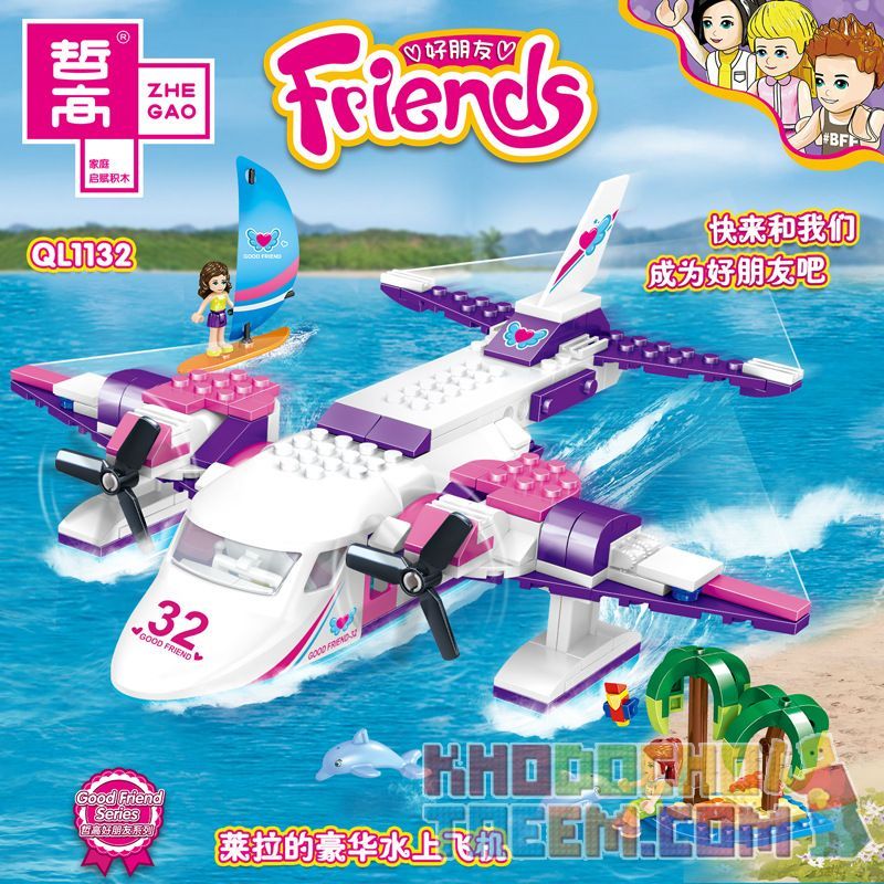 ZHEGAO QL1132 1132 non  THỦY PHI CƠ SANG TRỌNG CỦA LAILA bộ đồ chơi xếp lắp ráp ghép mô hình  Các Bạn Gái 272 khối