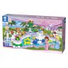 ZHEGAO QL2214 2214 non  VƯỜN PHUN NƯỚC bộ đồ chơi xếp lắp ráp ghép mô hình City Girl Thành Phố Con Gái 391 khối