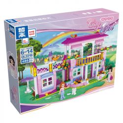 ZHEGAO QL2219 2219 non  BIỆT THỰ bộ đồ chơi xếp lắp ráp ghép mô hình City Girl Thành Phố Con Gái 486 khối
