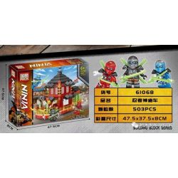 PRCK 61068 non  XE ĐỀN NINJA bộ đồ chơi xếp lắp ráp ghép mô hình The  Ninjago Movie Ninja Lốc Xoáy 503 khối