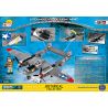 COBI 5539 non  MÁY BAY CHIẾN ĐẤU TIA CHỚP P-38 bộ đồ chơi xếp lắp ráp ghép mô hình Military Army LOCKHEED P-38 LIGHTNING Quân Sự Bộ Đội 395 khối
