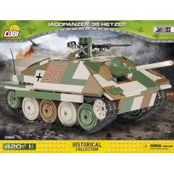 COBI 2382 non  PHÁO CHỐNG TĂNG TỰ HÀNH STALKER bộ đồ chơi xếp lắp ráp ghép mô hình Military Army JAGDPANZER 38 HETZER Quân Sự Bộ Đội 420 khối