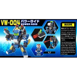 BIKKU VW-004 non  ROBOT NĂNG LƯỢNG bộ đồ chơi xếp lắp ráp ghép mô hình POWER DROID 137 khối