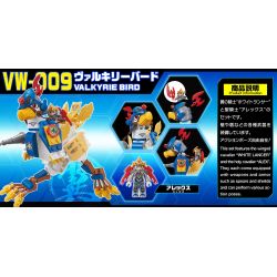 BIKKU VW-009 non  CHIM VALKYRIE bộ đồ chơi xếp lắp ráp ghép mô hình VALKYRIE BIRD 130 khối