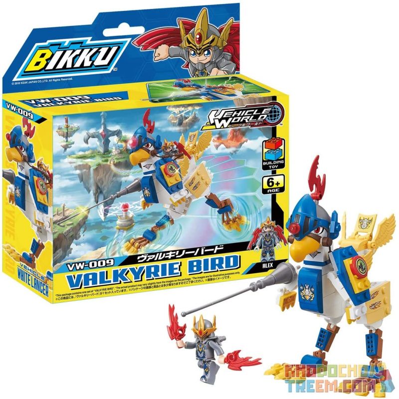 BIKKU VW-009 non  CHIM VALKYRIE bộ đồ chơi xếp lắp ráp ghép mô hình VALKYRIE BIRD 130 khối