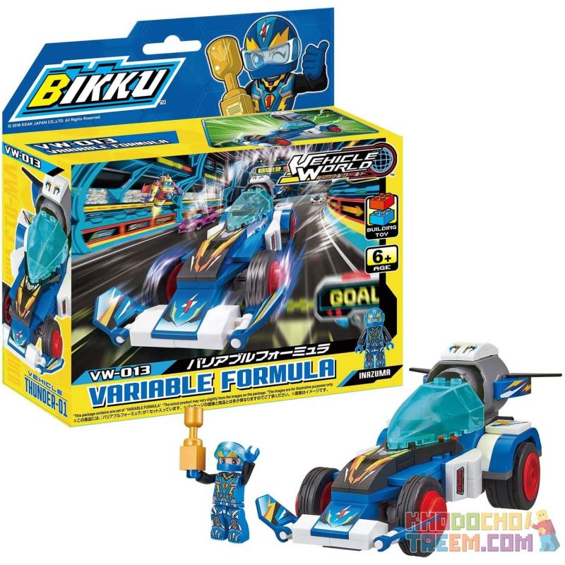 BIKKU VW-013 non  CÔNG THỨC MỘT bộ đồ chơi xếp lắp ráp ghép mô hình Speed Champions Racing Cars VARIABLE FORMULA Đua Xe Công Thức 144 khối