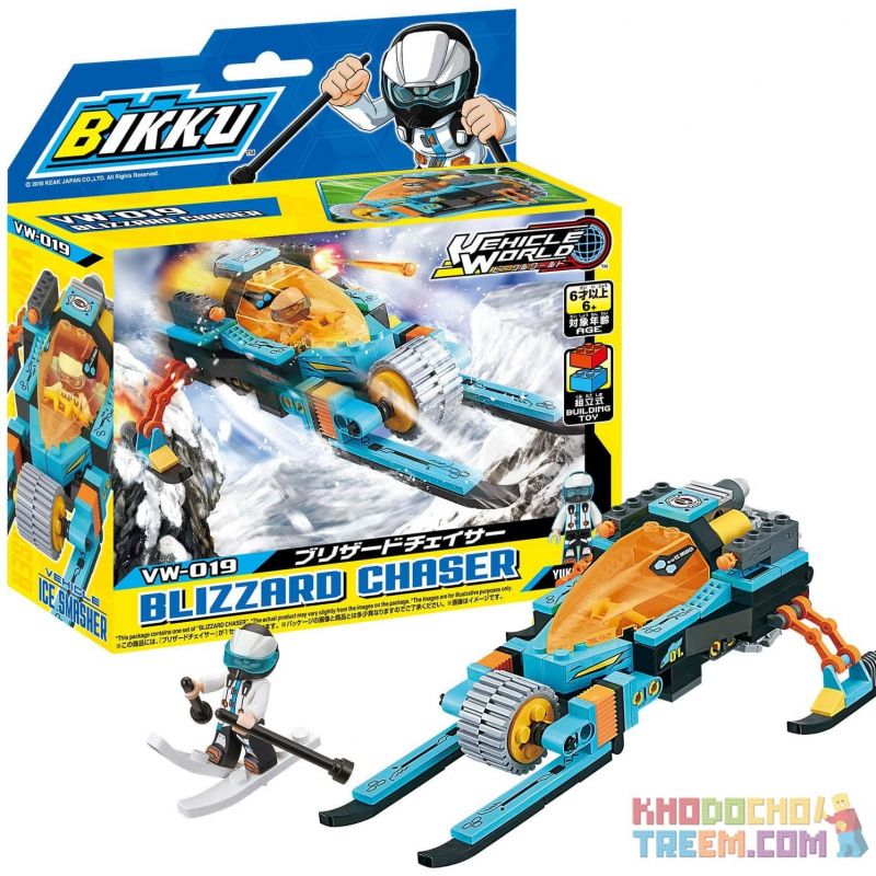 BIKKU VW-019 non  BÃO TUYẾT bộ đồ chơi xếp lắp ráp ghép mô hình BLIZZARD CHASER 136 khối
