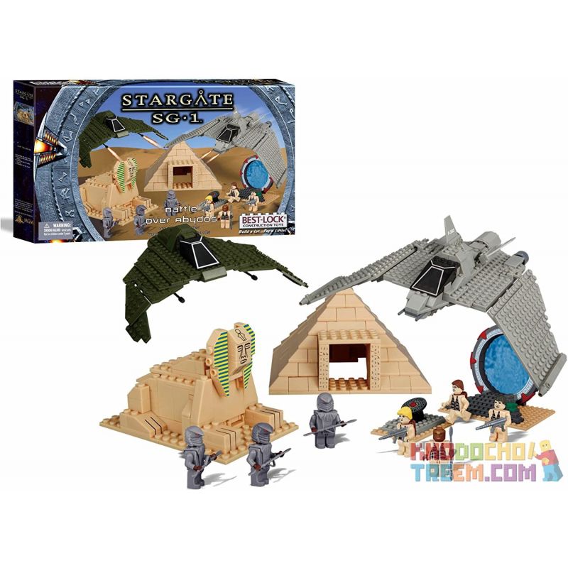 BEST-LOCK 01119S non  TRẬN CHIẾN ABYDOS bộ đồ chơi xếp lắp ráp ghép mô hình Star Wars STARGATE SG-1 BATTLE OVER ABYDOS Chiến Tranh Giữa Các Vì Sao 750 khối