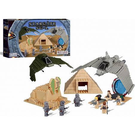 BEST-LOCK 01119S non  TRẬN CHIẾN ABYDOS bộ đồ chơi xếp lắp ráp ghép mô hình Star Wars STARGATE SG-1 BATTLE OVER ABYDOS Chiến Tranh Giữa Các Vì Sao 750 khối