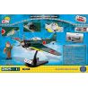 COBI 5537 non  MÁY BAY CHIẾN ĐẤU SỐ bộ đồ chơi xếp lắp ráp ghép mô hình Military Army MITSUBISHI A6M3 ZERO Quân Sự Bộ Đội 265 khối