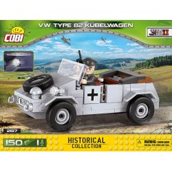 COBI 2187 non  XE THÙNG LOẠI 82 bộ đồ chơi xếp lắp ráp ghép mô hình Military Army VW KÜBELWAGEN TYP 82 Quân Sự Bộ Đội 150 khối