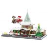 WANGE 6218 non  VĂN PHÒNG GIÁNG SINH bộ đồ chơi xếp lắp ráp ghép mô hình Seasonal SANTA CLAUS OFFICE Mùa Lễ Hội 2228 khối
