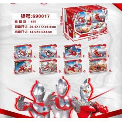 PanlosBrick 690017 Panlos Brick 690017 non  SILVER GANGES STARSHIP 8 KẾT HỢP bộ đồ chơi xếp lắp ráp ghép mô hình Ultraman Vệ Binh Vũ Trụ Siêu Nhân Điện Quang 353 khối