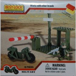 BEST-LOCK 507 non  TRẠM KIỂM SOÁT QUÂN SỰ bộ đồ chơi xếp lắp ráp ghép mô hình Military Army MILITARY CHECKPOINT Quân Sự Bộ Đội 50 khối