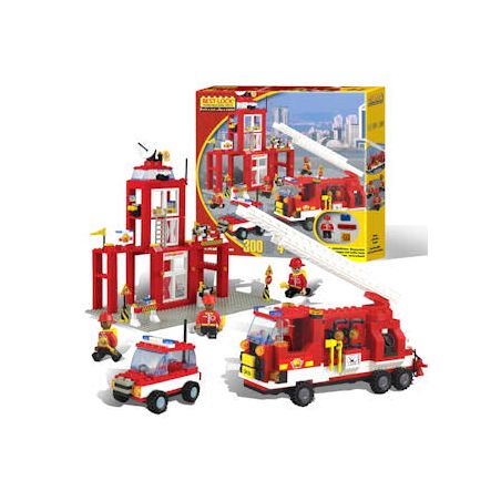 BEST-LOCK 2137 non  BỘ ĐỒ CỨU HỎA bộ đồ chơi xếp lắp ráp ghép mô hình City FIREFIGHTER PLAY SET Thành Phố 300 khối