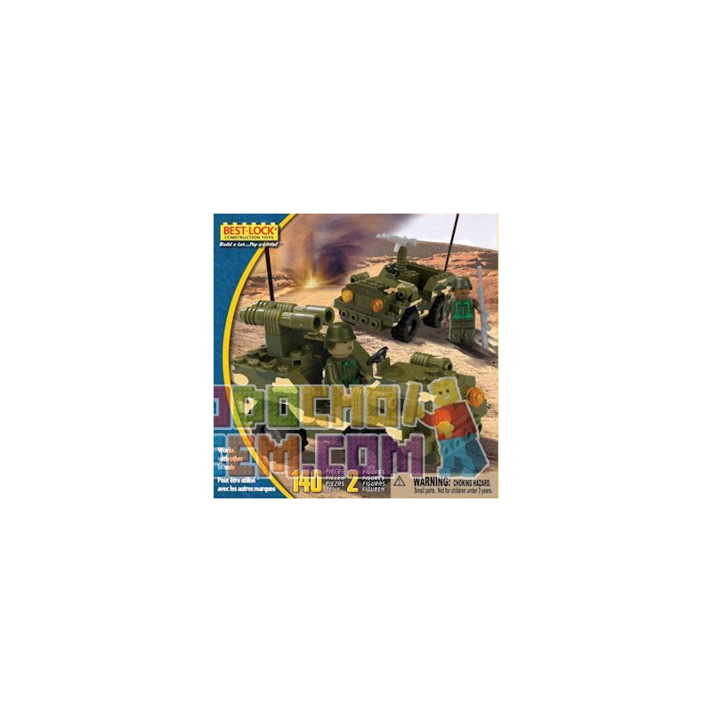 BEST-LOCK 3490 non  XE TUẦN TRA QUÂN SỰ bộ đồ chơi xếp lắp ráp ghép mô hình Military Army MILITARY PATROL CARS Quân Sự Bộ Đội 140 khối