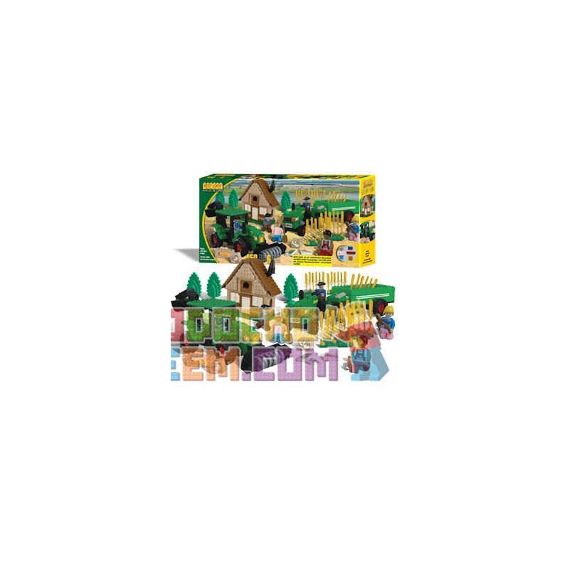 BEST-LOCK 4399 non  BỘ NÔNG TRẠI XANH bộ đồ chơi xếp lắp ráp ghép mô hình City GREEN FARM PLAY SET Thành Phố 450 khối