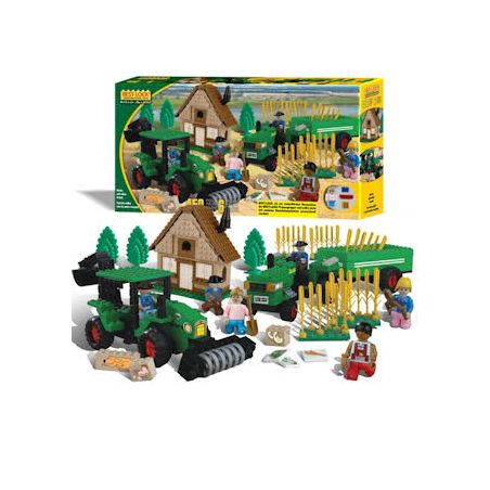BEST-LOCK 4399 non  BỘ NÔNG TRẠI XANH bộ đồ chơi xếp lắp ráp ghép mô hình City GREEN FARM PLAY SET Thành Phố 450 khối