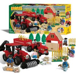 BEST-LOCK 4449 non  TRANG PHỤC MÀU ĐỎ bộ đồ chơi xếp lắp ráp ghép mô hình City RED FARM PLAY SET Thành Phố 450 khối