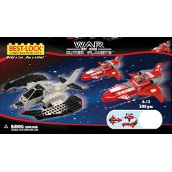 BEST-LOCK 5025 non  MARAUDER VÀ 2 CHIẾN BINH ĐẠI BÀNG bộ đồ chơi xếp lắp ráp ghép mô hình RAIDER AND 2 HAWK 500 khối