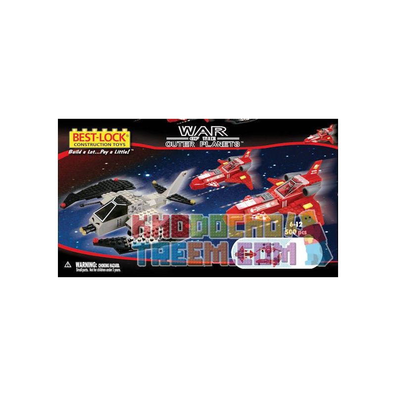 BEST-LOCK 5025 non  MARAUDER VÀ 2 CHIẾN BINH ĐẠI BÀNG bộ đồ chơi xếp lắp ráp ghép mô hình RAIDER AND 2 HAWK 500 khối