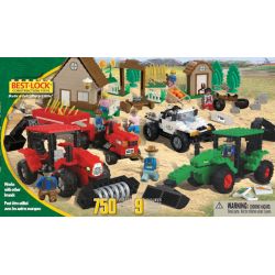 BEST-LOCK 5102 non  BỘ TRANG TRẠI bộ đồ chơi xếp lắp ráp ghép mô hình City FARM PLAY SET Thành Phố 750 khối