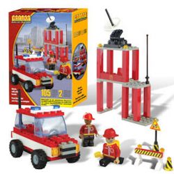 BEST-LOCK 12301 non  BỘ ĐỒ CỨU HỎA bộ đồ chơi xếp lắp ráp ghép mô hình City FIREFIGHTER PLAY SET Thành Phố 105 khối