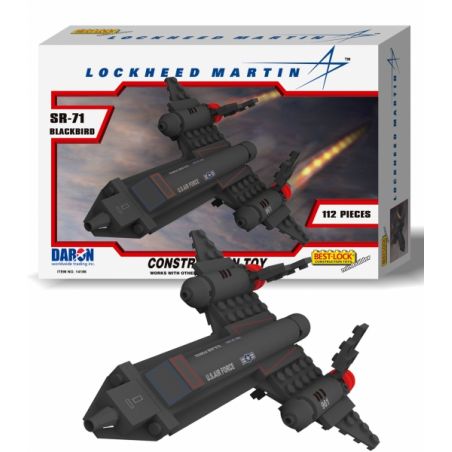 BEST-LOCK 14186 non  MÁY BAY TRINH SÁT SR-71 BLACKBIRD bộ đồ chơi xếp lắp ráp ghép mô hình Military Army Quân Sự Bộ Đội 112 khối