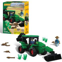 BEST-LOCK 14441 non  MÁY KÉO XANH bộ đồ chơi xếp lắp ráp ghép mô hình City GREEN TRACTOR Thành Phố 105 khối