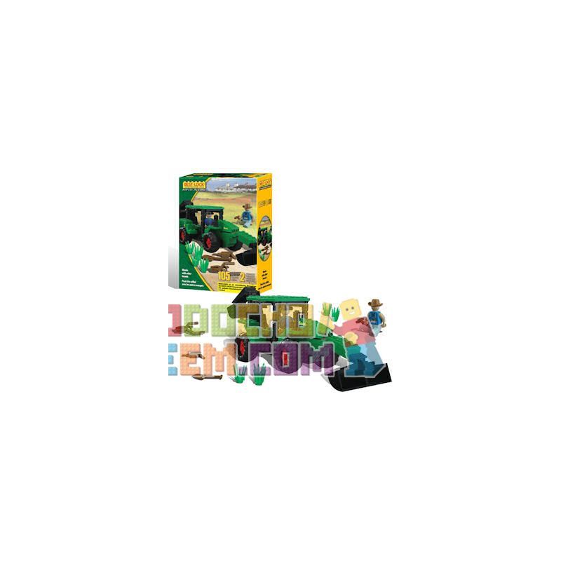 BEST-LOCK 14441 non  MÁY KÉO XANH bộ đồ chơi xếp lắp ráp ghép mô hình City GREEN TRACTOR Thành Phố 105 khối