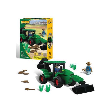 BEST-LOCK 14441 non  MÁY KÉO XANH bộ đồ chơi xếp lắp ráp ghép mô hình City GREEN TRACTOR Thành Phố 105 khối