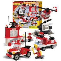BEST-LOCK 24006 non  BỘ ĐỒ LÍNH CỨU HỎA bộ đồ chơi xếp lắp ráp ghép mô hình City FIREFIGHTER PLAY SET Thành Phố 240 khối