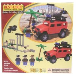 BEST-LOCK 24011 non  EXPLORER HUMMER. bộ đồ chơi xếp lắp ráp ghép mô hình City Thành Phố 240 khối