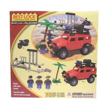 BEST-LOCK 24011 non  EXPLORER HUMMER. bộ đồ chơi xếp lắp ráp ghép mô hình City Thành Phố 240 khối