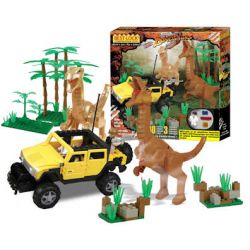 BEST-LOCK 24028 non  KHỦNG LONG TẤN CÔNG bộ đồ chơi xếp lắp ráp ghép mô hình Dino DINOSAUR ATTAC 240 khối