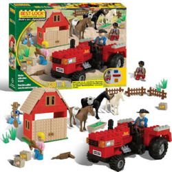 BEST-LOCK 33006 non  BỘ TRANG TRẠI bộ đồ chơi xếp lắp ráp ghép mô hình City FARM PLAY SET Thành Phố 330 khối